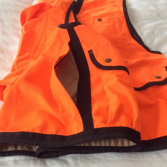 Cabela’s High Visibility Bright Orange Safety Work Hunting Vest Sz L-XL - Picture 13 of 13